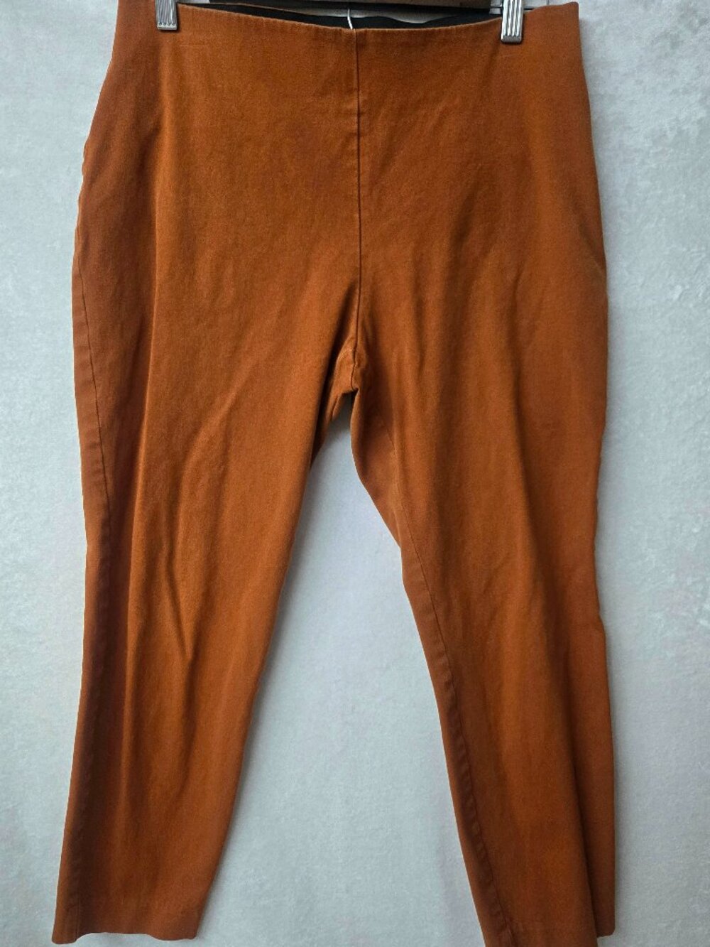 A‎ New Day Pants Rust Orange Elastic Waist Pixie Size 10 Mod Reto 1960